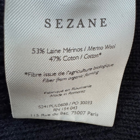 SEZANE Sami Jumper Navy XL - Picture 7 of 8